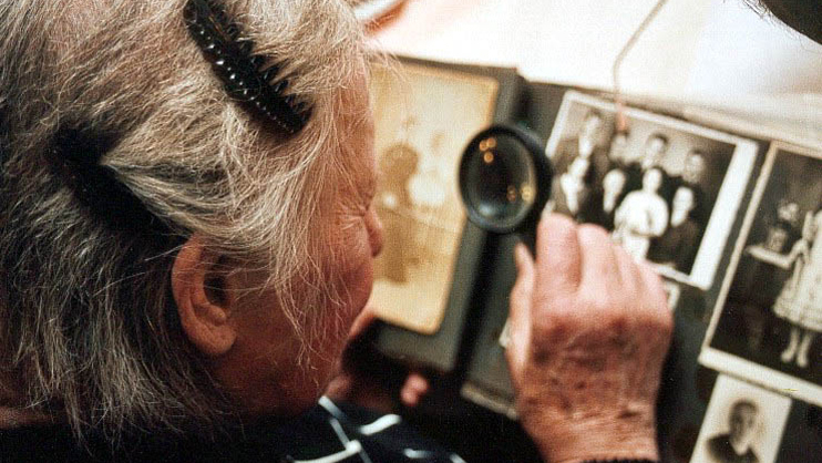 Looking at old photos