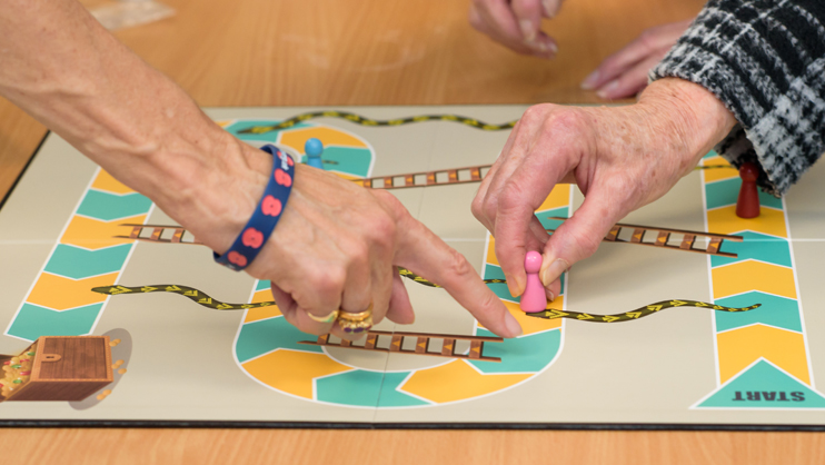 Playing snakes and ladders