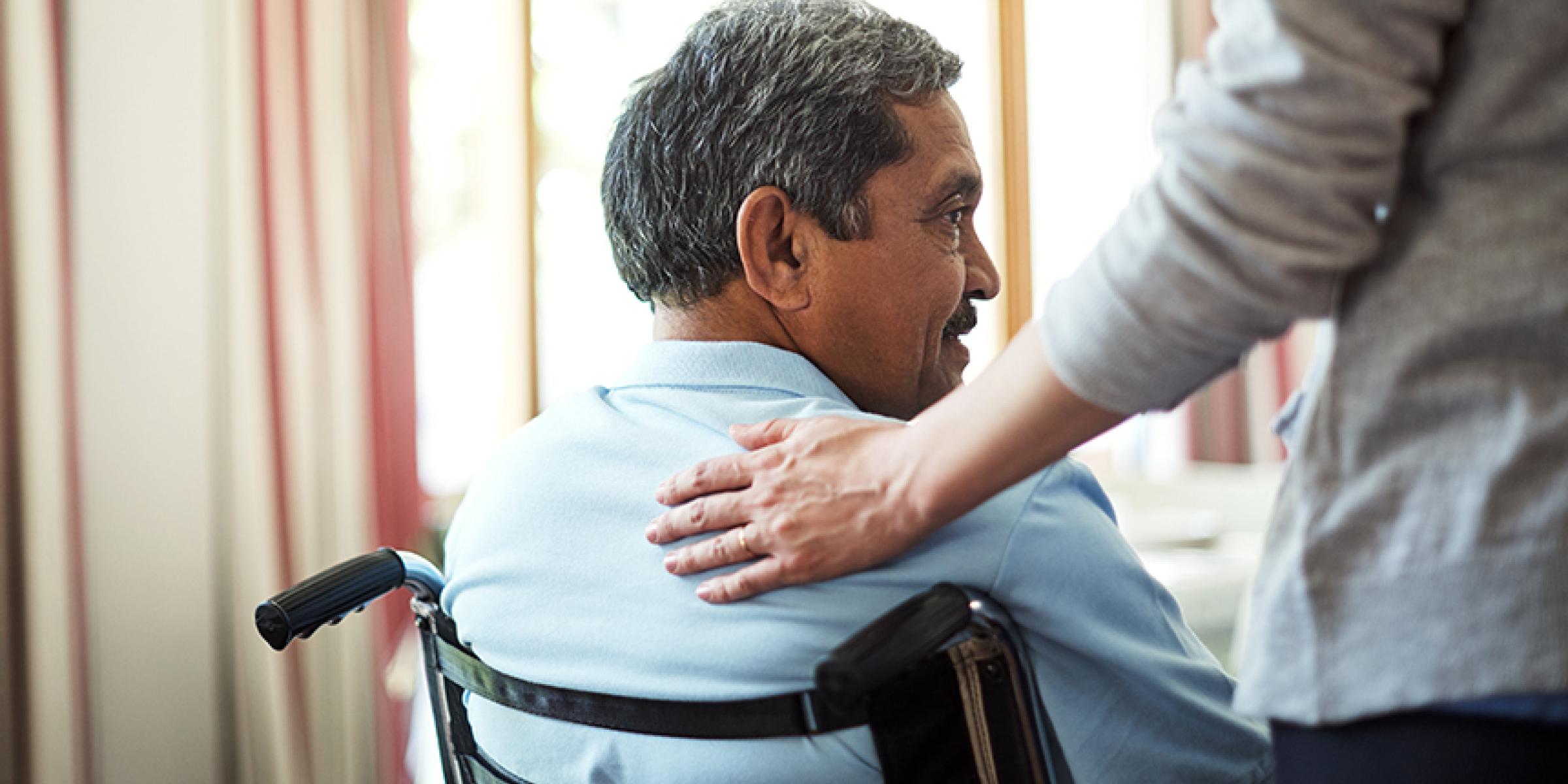 Man in a care home
