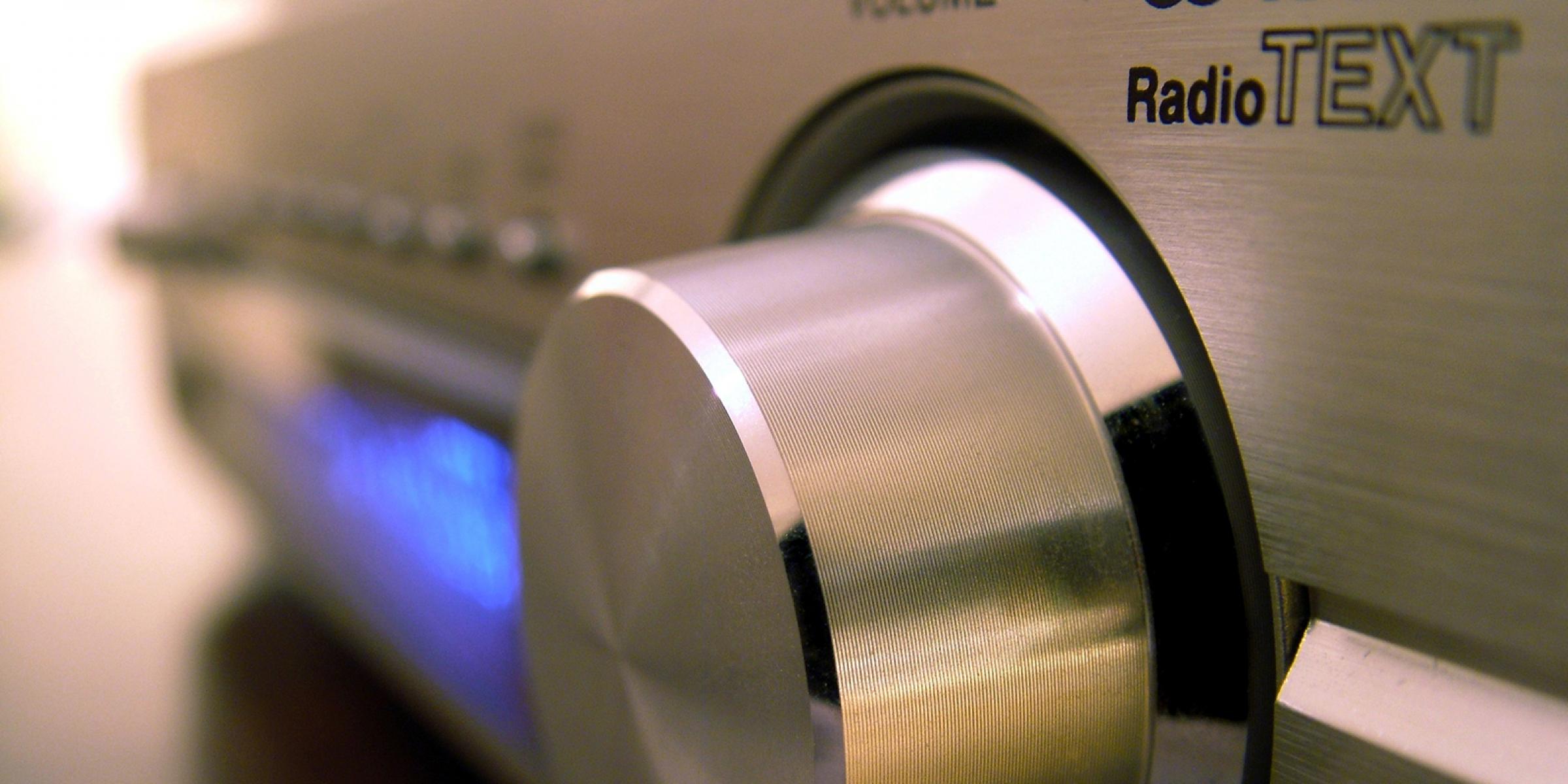 A radio dial