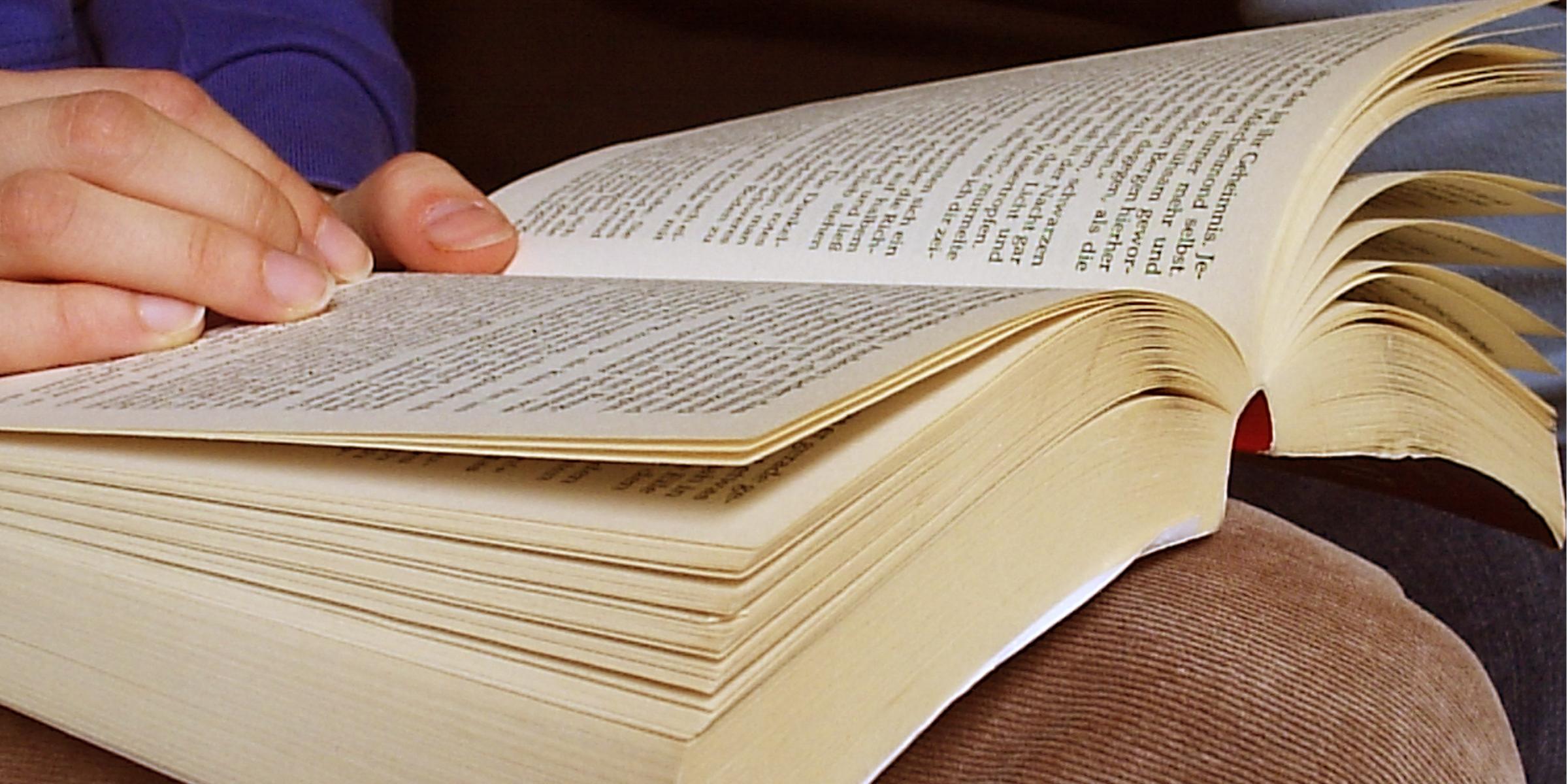 Reading a book