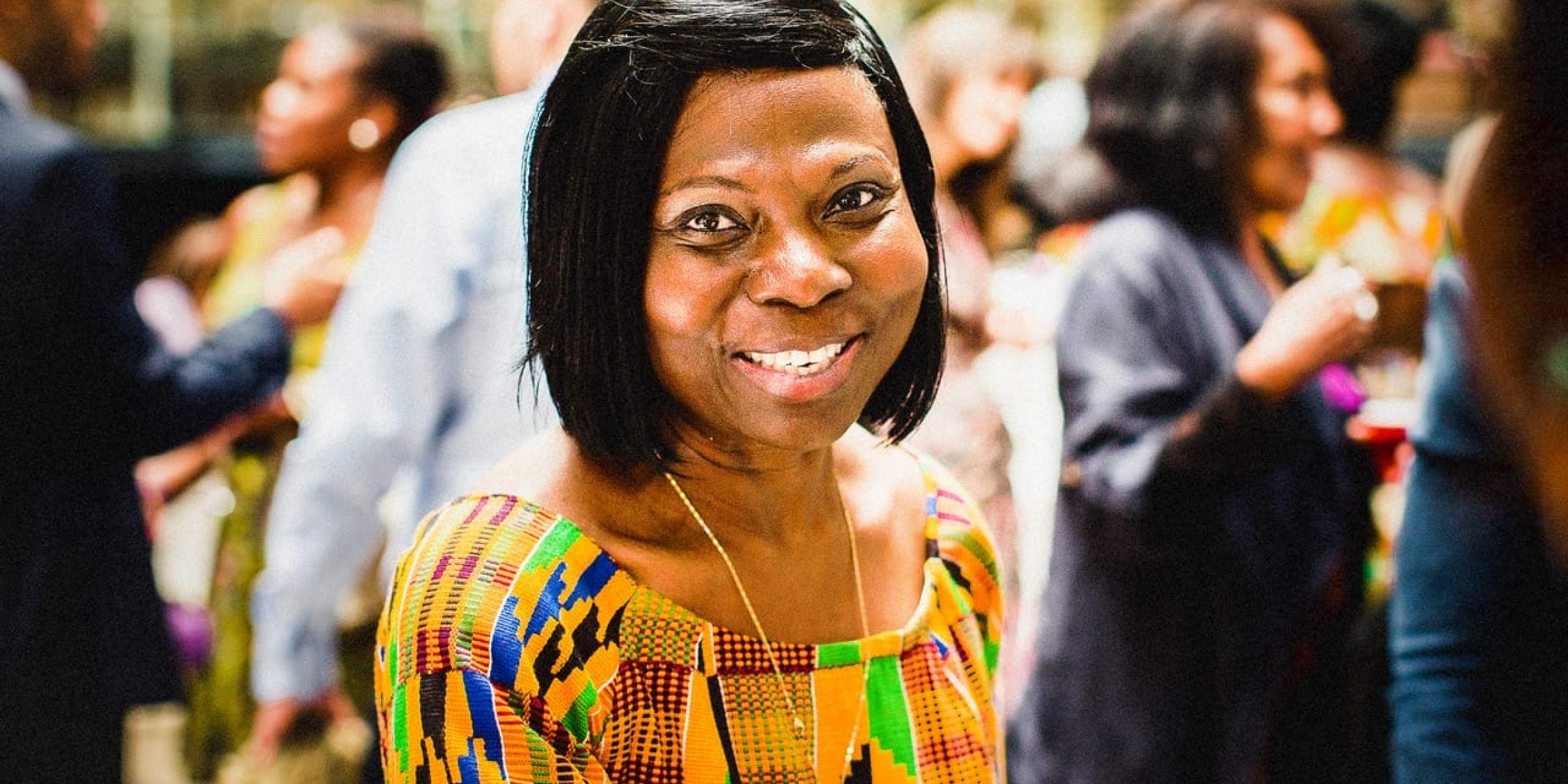 Loretta's mum smiling