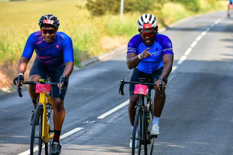 Male London to Brighton cyclist