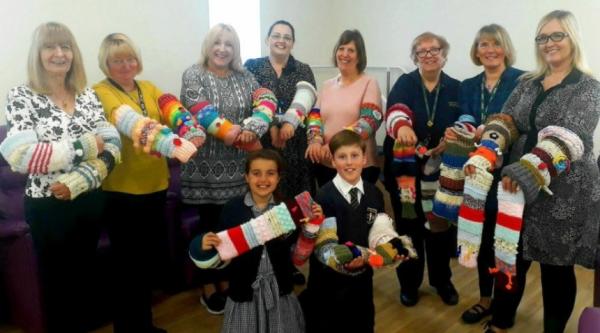 Handmade for Dementia knitting group