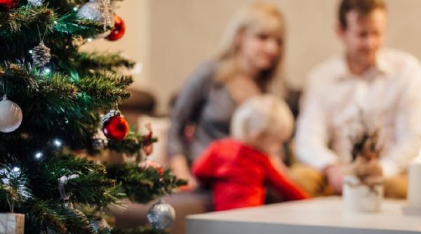 Family at christmas