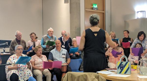 Blue skies singing group
