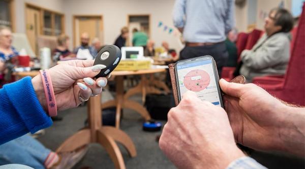 Trying out a safer walking device