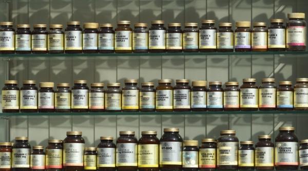 Shelves of supplements