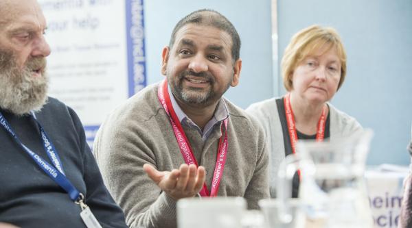 Researcher speaking 