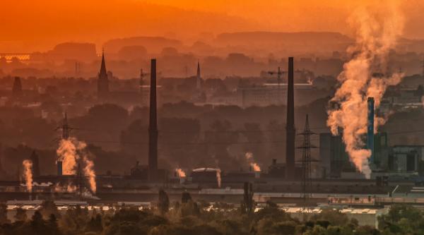 smoggy skyline