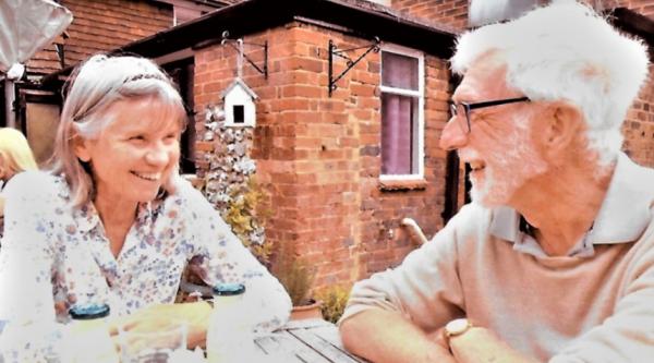 Sheila and Tony enjoying a trip out before lockdown