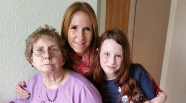 Vicki with her mum, Margaret, and daughter, Eden
