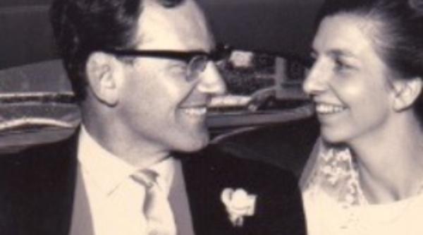 Ian and Susan Barlow on their wedding day