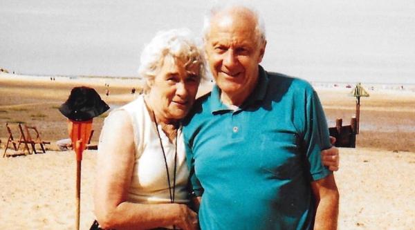 Eileen and her boyfriend Peter on holiday