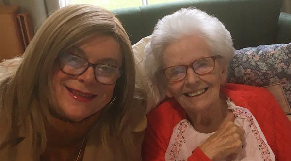 Kay Lomas with Jackie