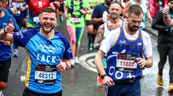 Jack Gibson with other runners during an event