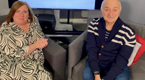 Alzheimer's Society Fiona Carragher and Sir Tony Robinson