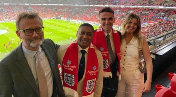 Hugh Dennis, Rickie Haywood-Williams, Charlie Gibson and Sophie McKenna, Charlie’s girlfriend