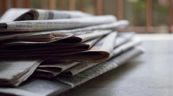Pile of newspapers