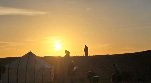 Sahara Trek sunset