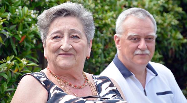 Maria with her husband Norman