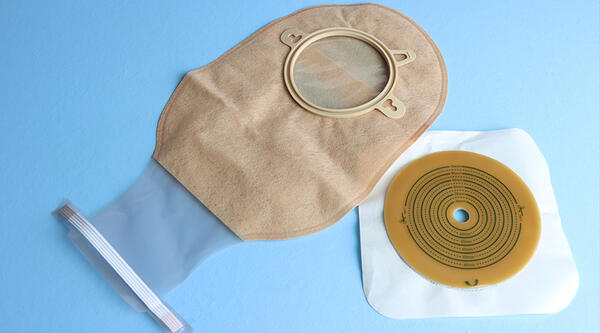 A stoma bag