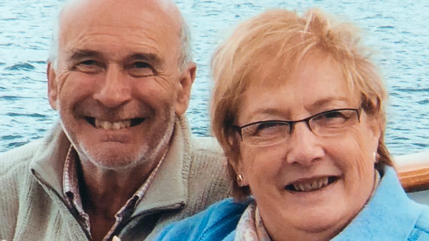 Pat Collard with her late husband Mick