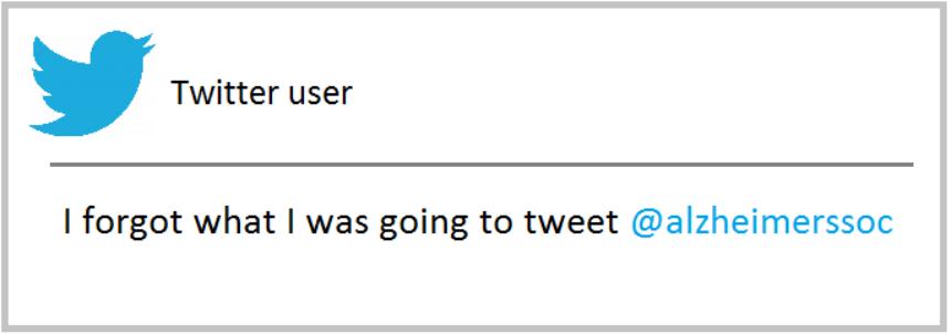Example of a joke tweet