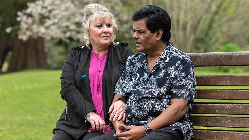 France Savarimuthu with his wife Helen