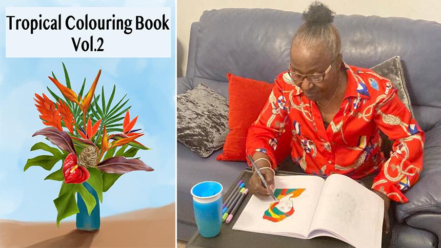 Colouring books from the Black Dementia Company
