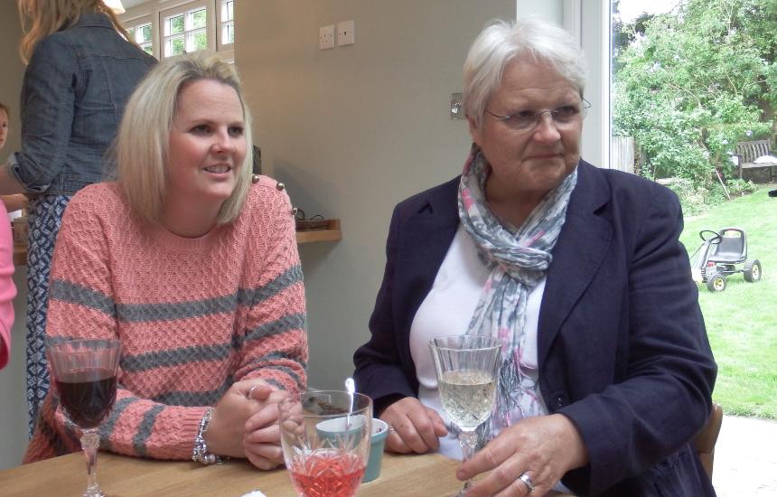 Di at a family get together in 2015