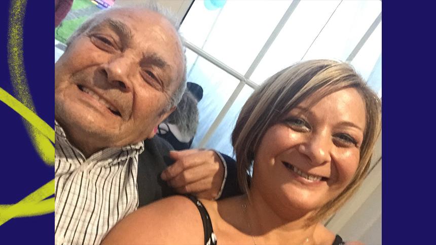 Angela and her dad