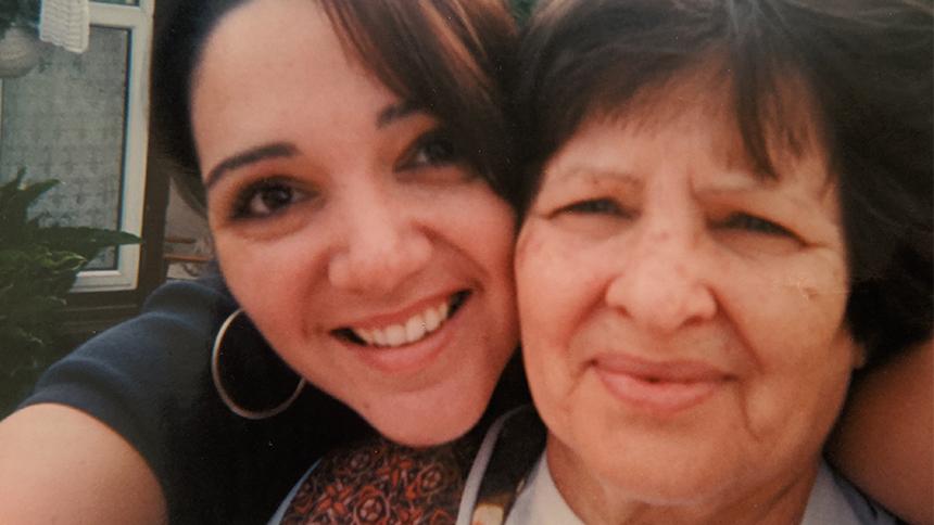 Tiziana Groom and her late mum