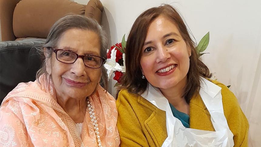 Bano (left) and Nabila (right)