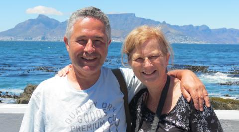 Trevor with his wife Yvonne