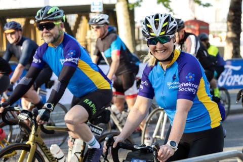 Two cyclists