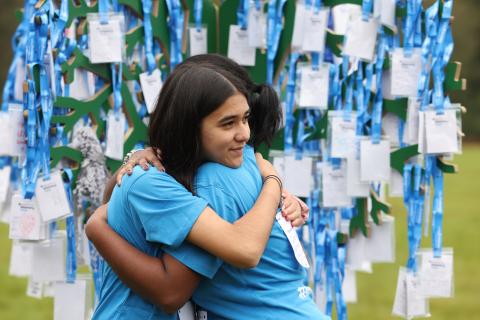 Participants after finishing Nottingham Memory Walk
